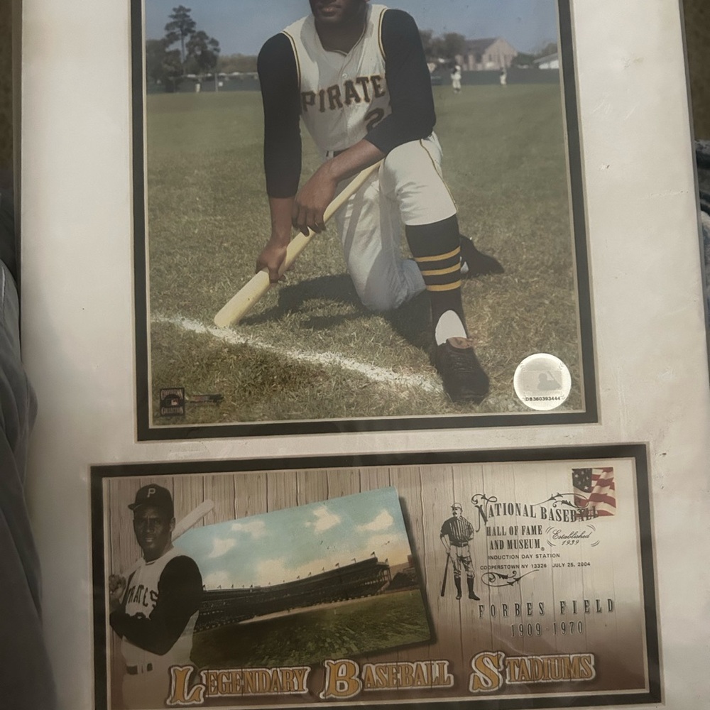 Clementa matted pic dated induction day  to Cooperstown